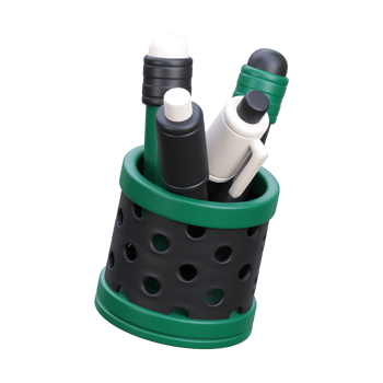 Pen holder 3D Illustration png