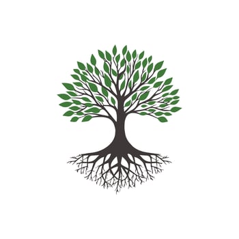 Sustainable Eco Green Tree Clipart Design vector