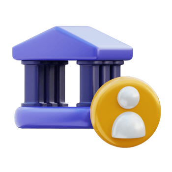 Bank Account 3D Illustration png