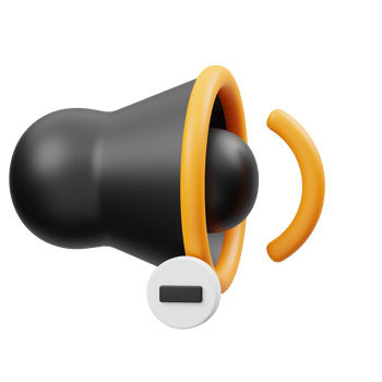 Decrease Volume 3D Illustration png