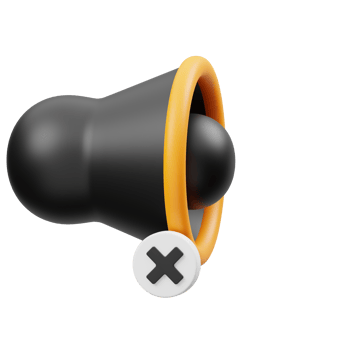 Mute 3D Illustration png