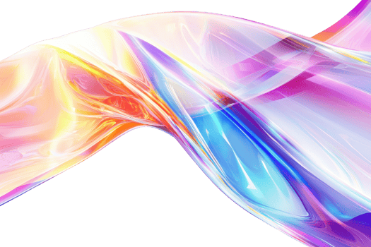Abstract digital art with vibrant colors and fluid shapes, creating an energetic and dynamic visual effect. png