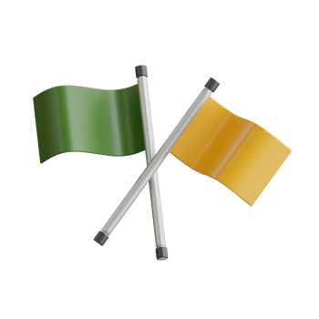 Flags 3D element Illustration png
