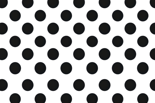 Seamless black and white polka dot pattern. Modern textile design, abstract background for decor, wrapping paper, or digital usage. png