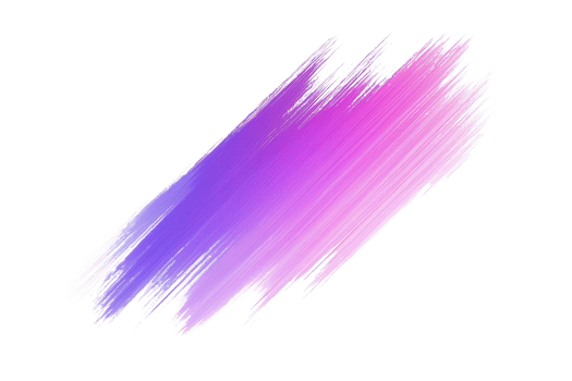 Vibrant purple and pink abstract brush stroke on a transparent background. perfect for artistic, creative, or digital design projects. png