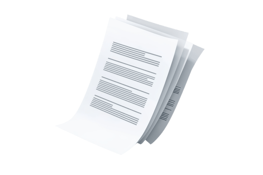 Stack of business documents on a transparent background. Perfect for illustrating paperwork, office tasks, and corporate communication concepts. png