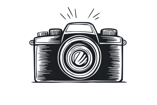 Vintage illustration of a classic camera with intricate design on a transparent background, capturing the essence of photography nostalgia. png