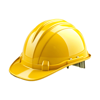 Yellow Construction Hard Hat Safety Helmet Industrial Protective Gear png