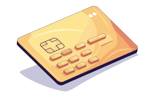 Illustration of a golden electronic gaming controller with buttons, glowing design, perfect for tech and gaming themes. png
