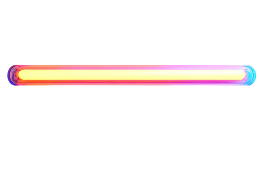 Colorful LED light bar emitting a vibrant multi-colored glow. Perfect for creative lighting, decor, and futuristic themes. png