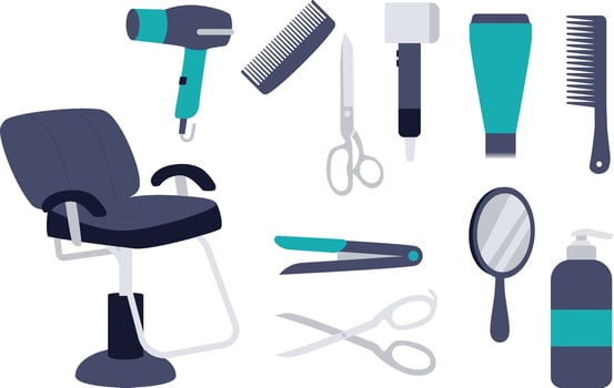 a salon treatment illustration vector