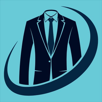 Man Blazer Art, Icons vector