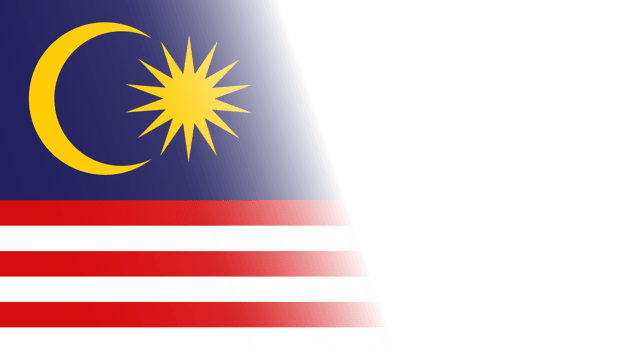 Transparent Malaysia flag banner png