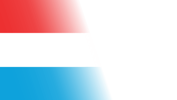 Transparent Luxembourg flag banner png