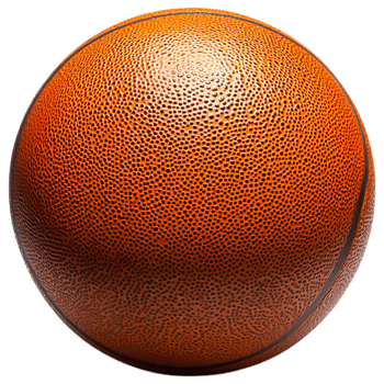 Close-up of a Textured Basketball Surface with Fine Details png