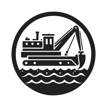 Eye Catching Dredger Silhouette Vectors Art for Designers