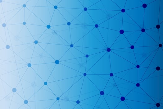 Abstract technology background on blue background vector