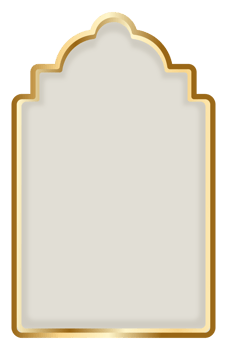 stylish blank frame with a luxurious gold trim, perfect for displaying artwork or photographs. png