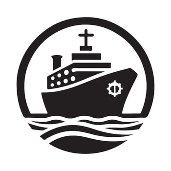 Downloadable Research Vessel Silhouette Vectors Graphics Set