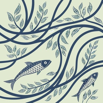 Minimalistic Abstract Line Texture for Stylish Textile Designs vector