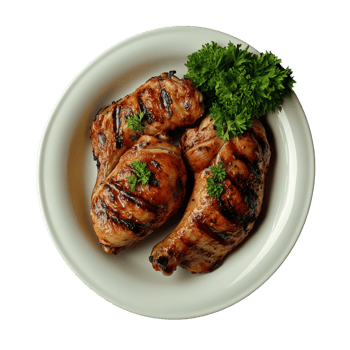 Freshly Cooked Grilled Chicken Pieces png