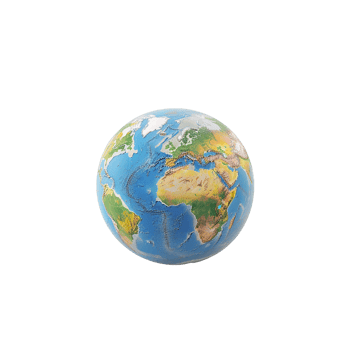 Detailed Earth Globe World Map Geography Planet png
