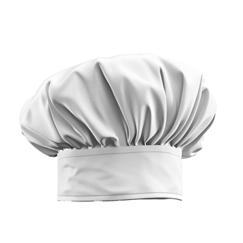 White Chefs Hat Culinary Uniform Cooking Profession png