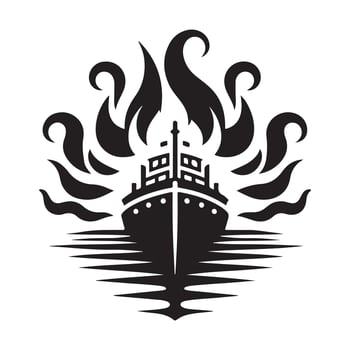 Exclusive Fireboat Silhouette Vectors Designs for Instant Use