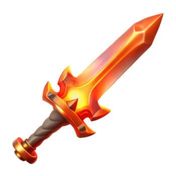 Fiery Sword Fantasy Weapon Art png