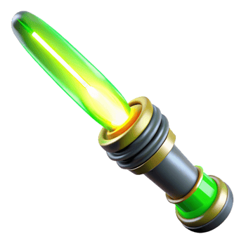 Glowing Energy Weapon Sci-Fi Design png