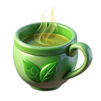 Steaming Cup of Herbal Tea png