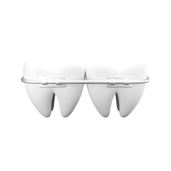 3d rendering illustration of braces teeth png