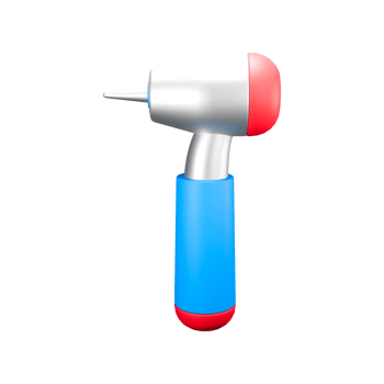 3d icon render tooth drill png