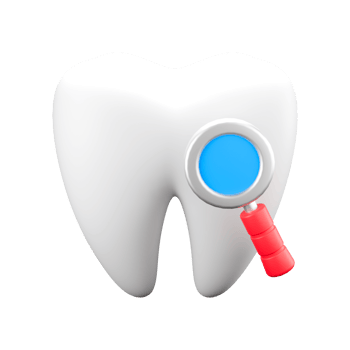 3d rendering illustration of dental checkup png