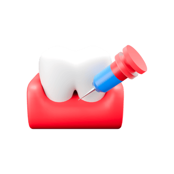 3d rendered illustration of gum injection png