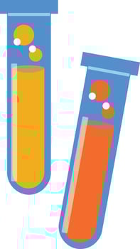 Illustration of Test Tubes with Colorful Liquids vector