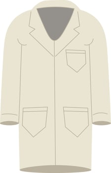 Illustration of a Lab Coat vector