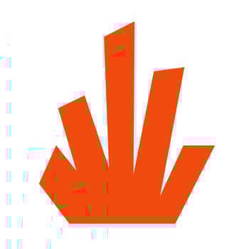 A logo for a company that makes orange furniture vector