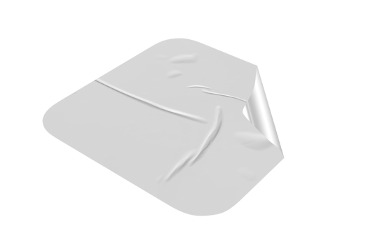 Sticker Mockup Texture Realistic Glued Paper png