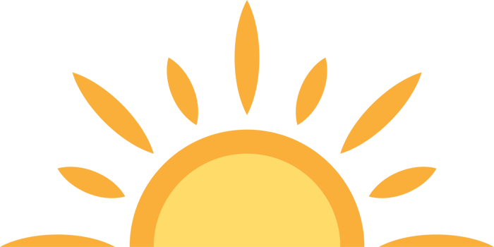 A half sun is setting downwards icon sunset concept for graphic design, logo, web site, social media, mobile app, ui. illustration png