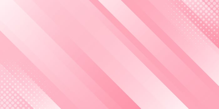 Abstract pink dynamic background with halftone. Diagonal smooth stripes. Modern wallpaper vector