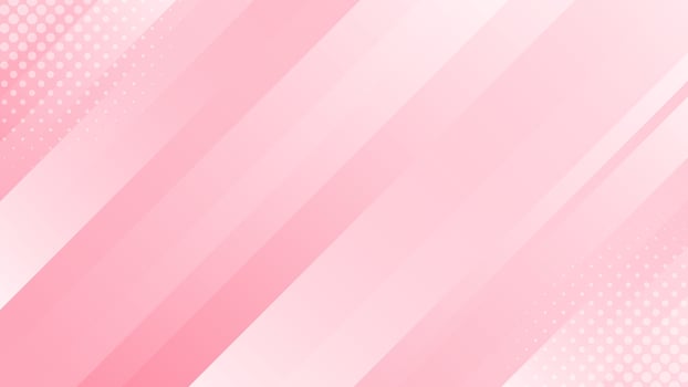 Abstract pink dynamic background with halftone. Diagonal smooth stripes wallpaper vector
