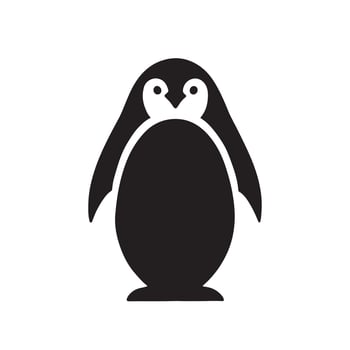 penguin icon isolated on white background illustration vector