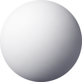 3d white simple sphere figure png