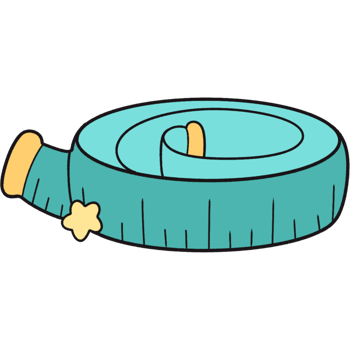 The illustration of a measuring tape png