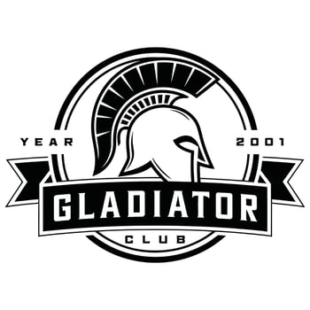 Timeless Warrior-Inspired Badge. vector