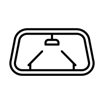 Windshield Line Icon Design vector