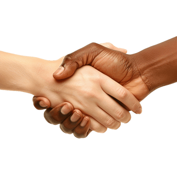 Interracial handshake unity diversity togetherness png