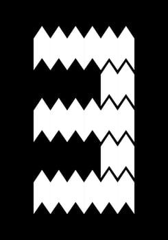 Design number 3 looks like it has fur and serrated. Suitable for sporty lovers, gamers, or t-shirt designs, hoodies, mugs, hats, and so on. vector