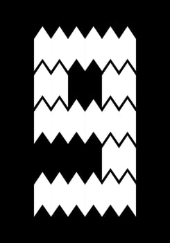 Design number 9 looks like it has fur and serrated. Suitable for sporty lovers, gamers, or t-shirt designs, hoodies, mugs, hats, and so on. vector